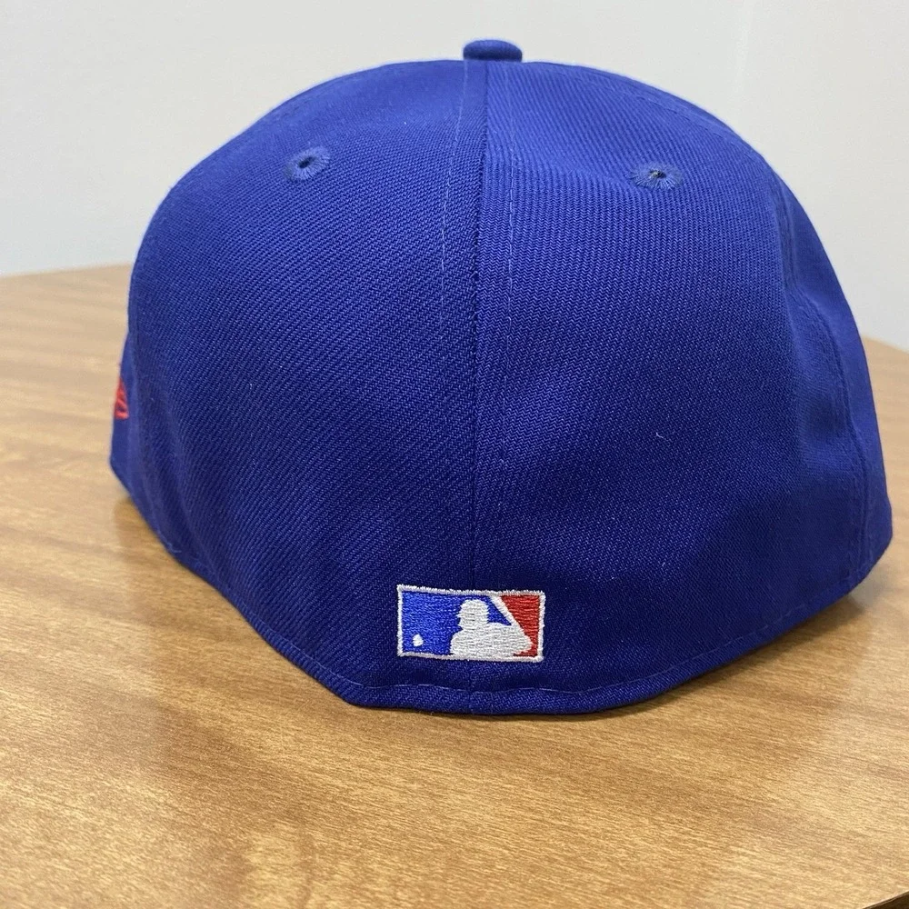 New‎ Era 59FIFTY Detroit Tigers World Series 50th Anniversary Blue Hat 7 1/4